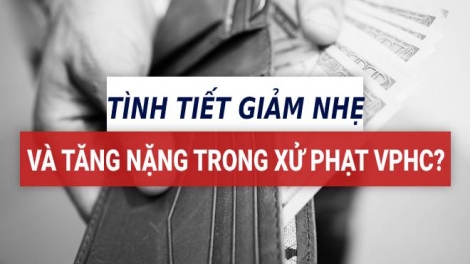 Tình tiết tăng nặng, giảm nhẹ trong xử lý vi phạm hành chính