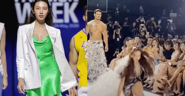 Hoa hậu Thùy Tiên lên tiếng về cú ngã 'lịch sử' trên sàn catwalk