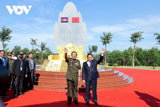 Sáng nay diễn ra Lễ kỷ niệm 55 năm Ngày thiết lập quan hệ ngoại giao Việt Nam – Campuchia