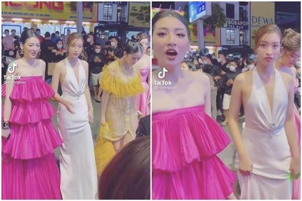Hoa hậu Đỗ Mỹ Linh để lộ vòng 1 'siêu phẳng' khi diện đầm sẻ sâu
