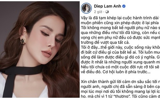 Diệp Lâm Anh chia sẻ hậu ly hôn ồn ào: Cuộc sống này không để lấy đi bất cứ điều gì của bất kể ai!