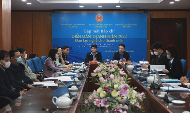 Diễn đàn chính sách quốc gia với chủ đề “Đào tạo nghề cho thanh niên”.