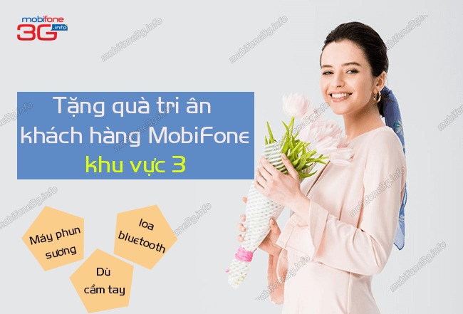 MobiFone tặng máy phun sương, loa bluetooth tri ân khách hàng khu vực 3