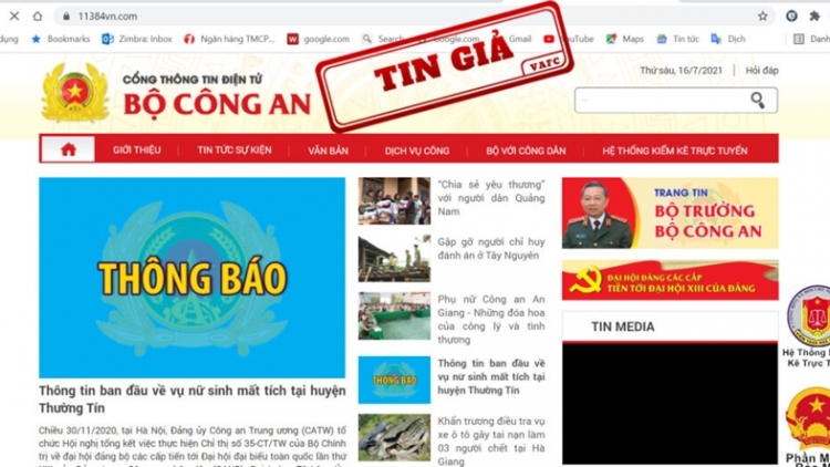 Đi tù vì đăng tin giả